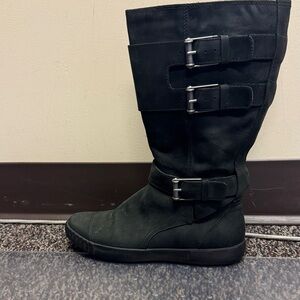 Cole Haan Women's Black Buckle Winter Boots